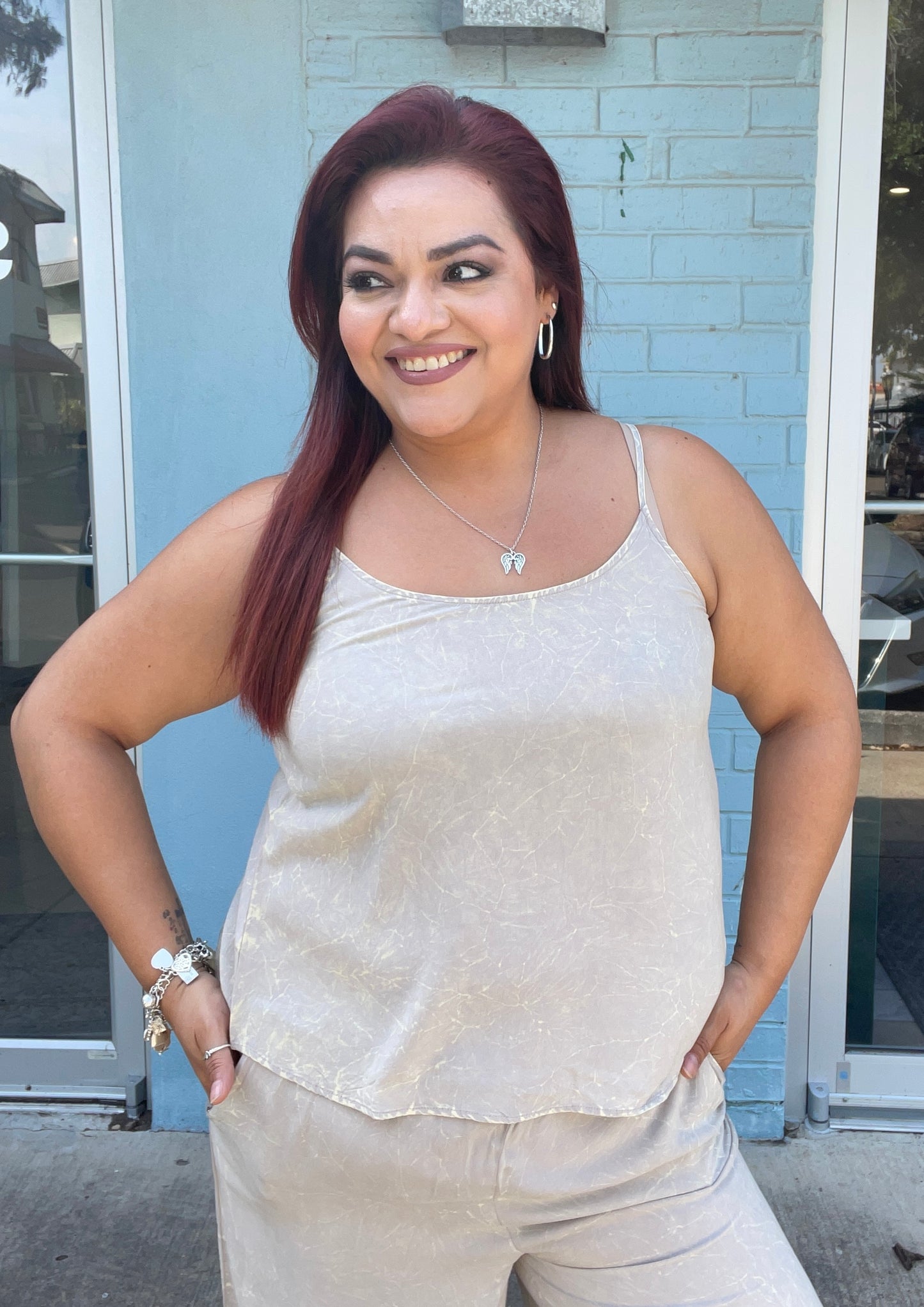 Stellie Acid Crinkle Top