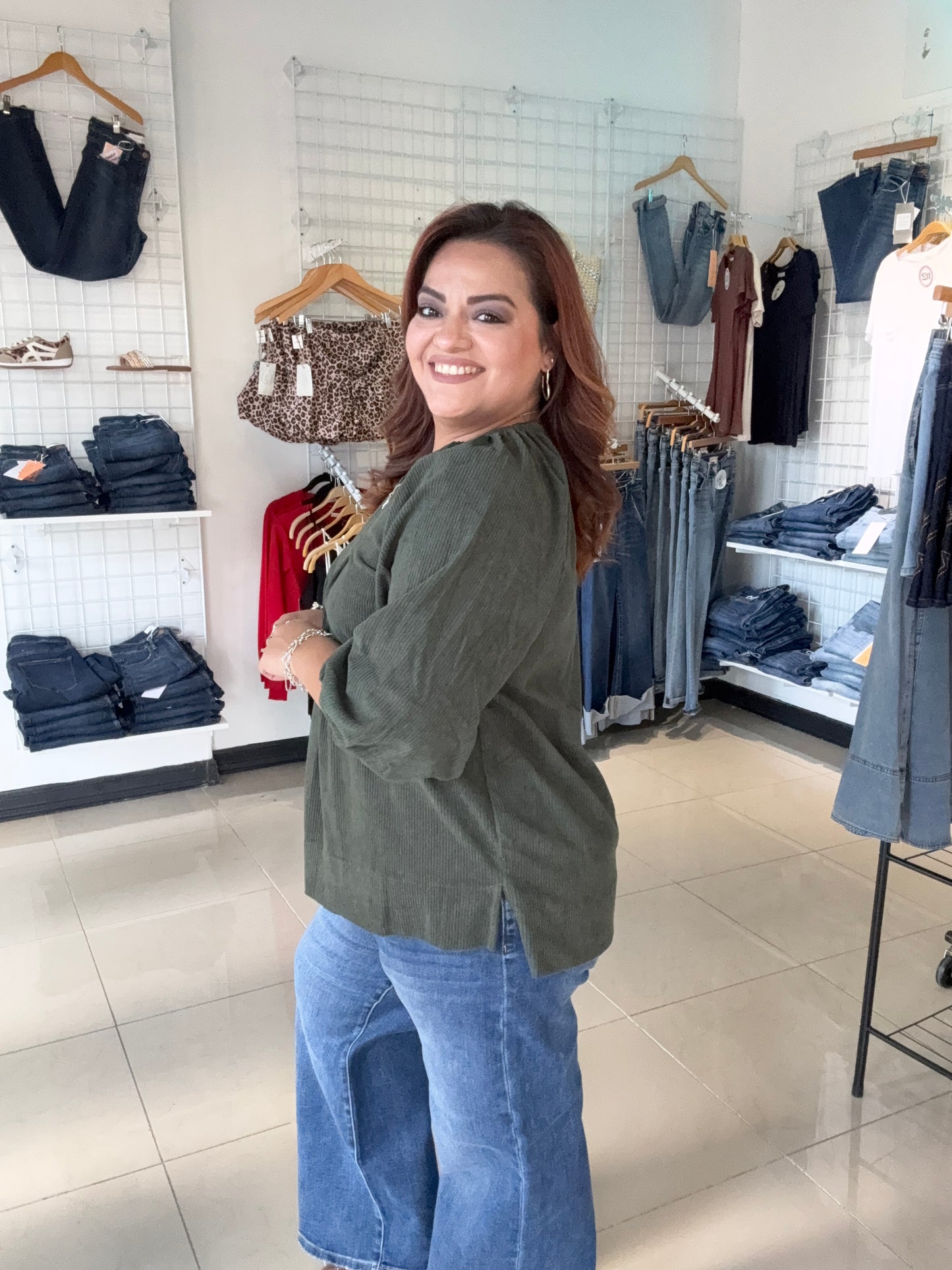 Madeline Corduroy Blouse