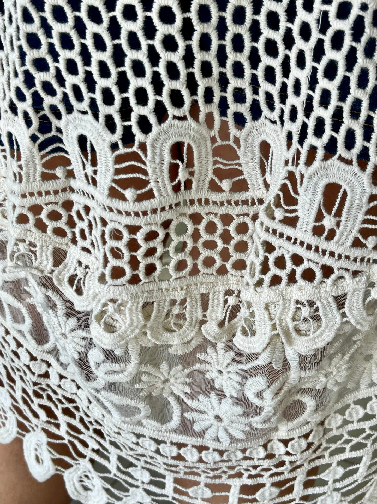 Lacey Lace Crochet Vest