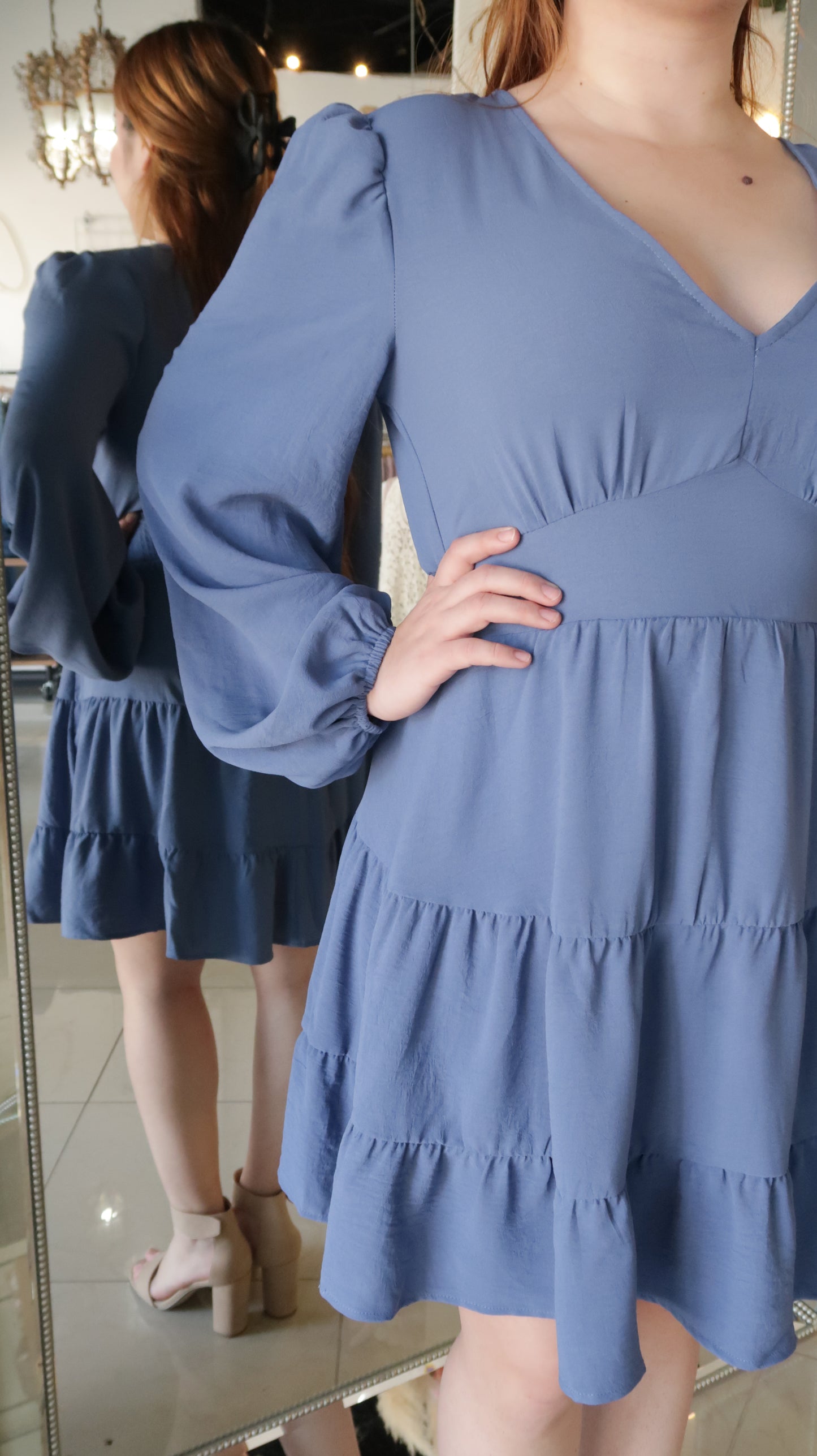 Full Heart Long Sleeve Mini Dress