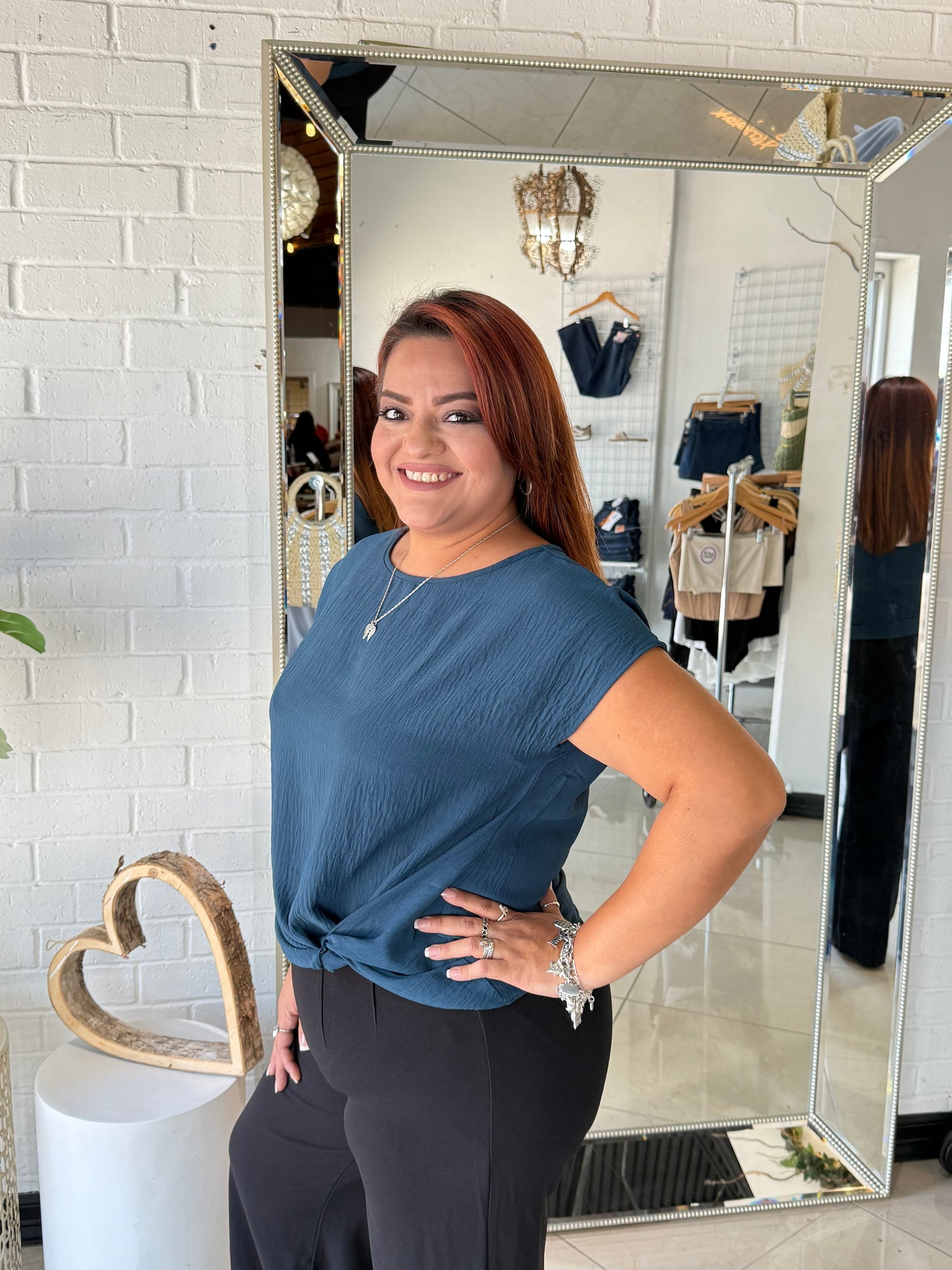 Chill With Me Blouse- Teal