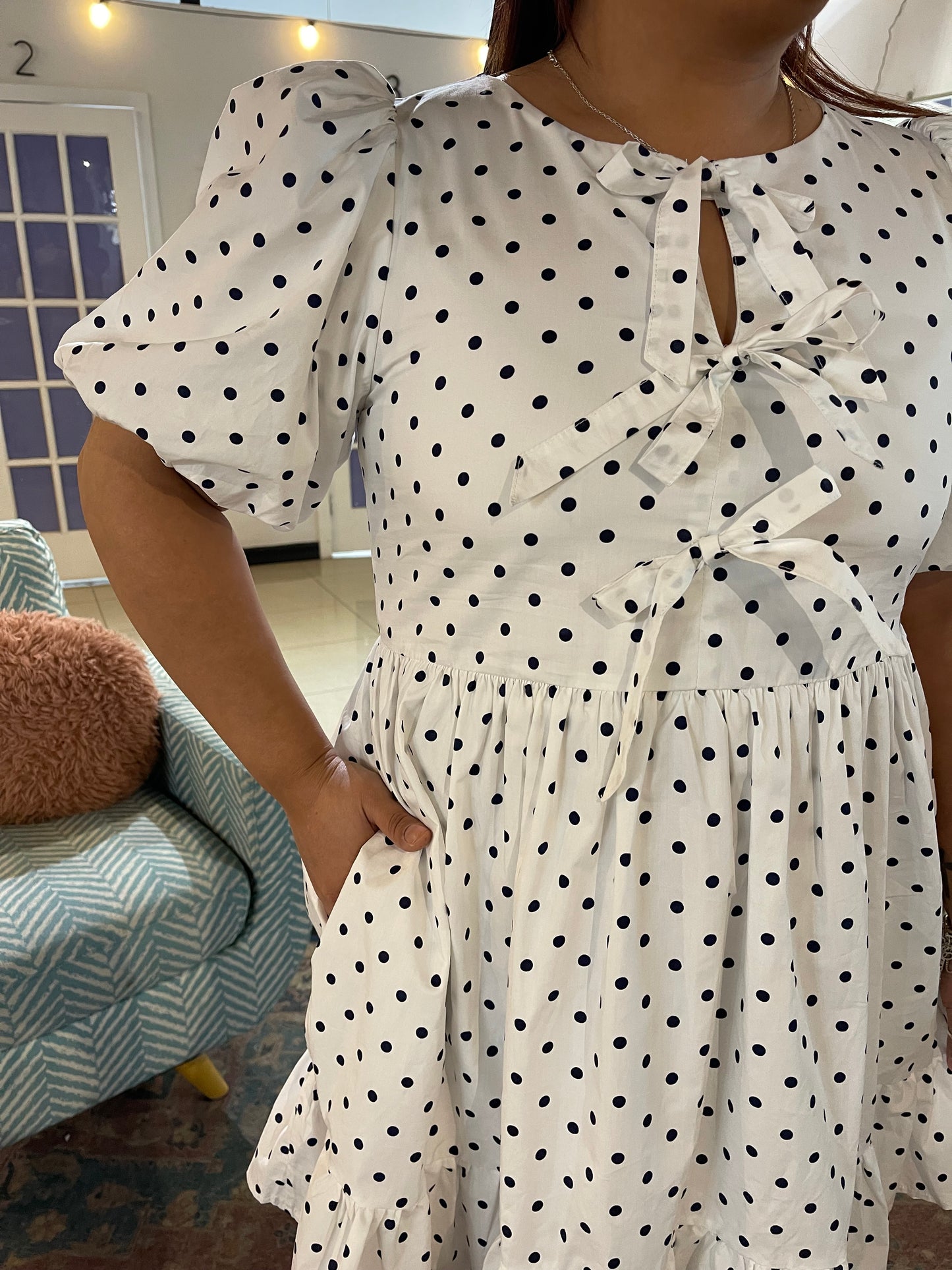 My Shayla Polka Dot Mini Dress