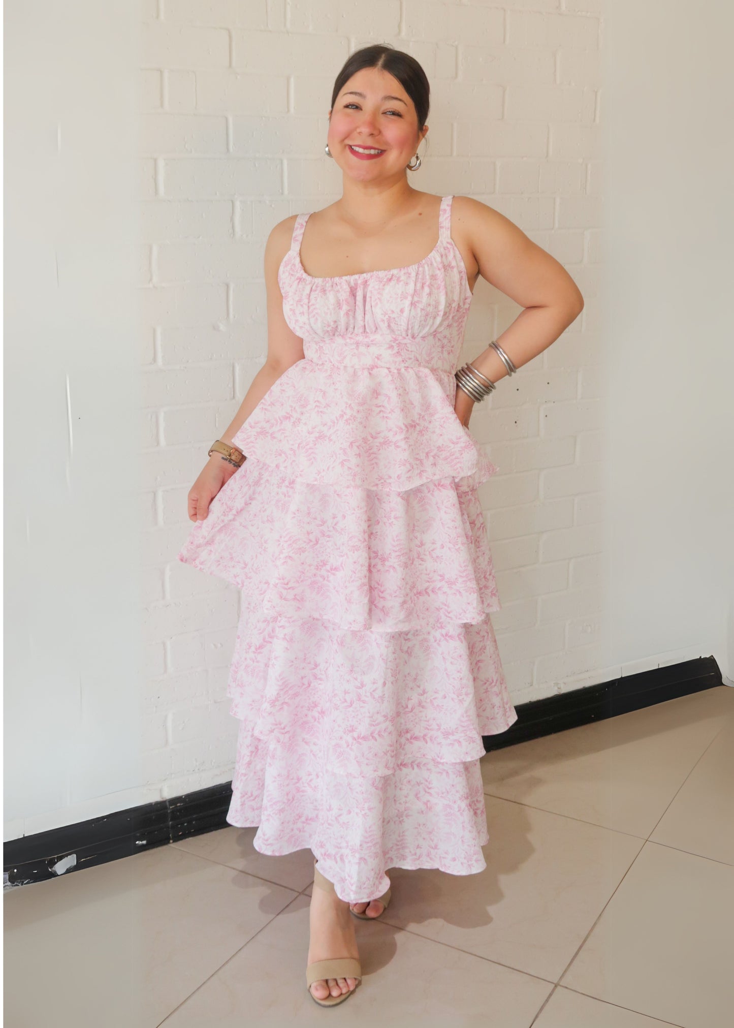 Sierra Floral Tiered Maxi