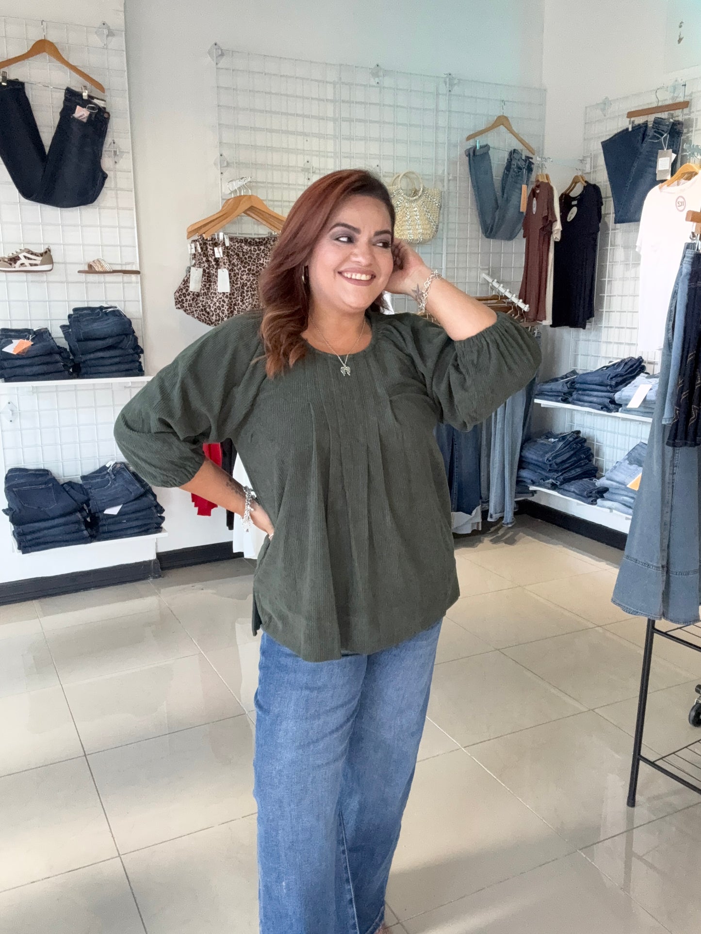 Madeline Corduroy Blouse