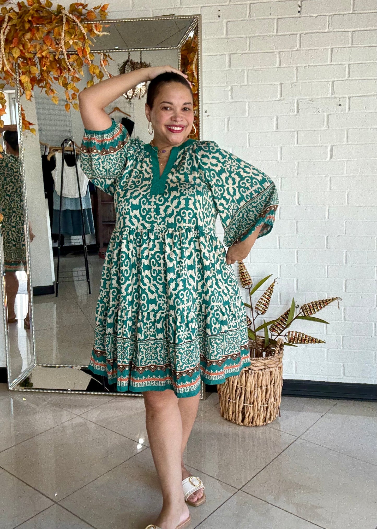 Emerald Eclipse Mini Dress