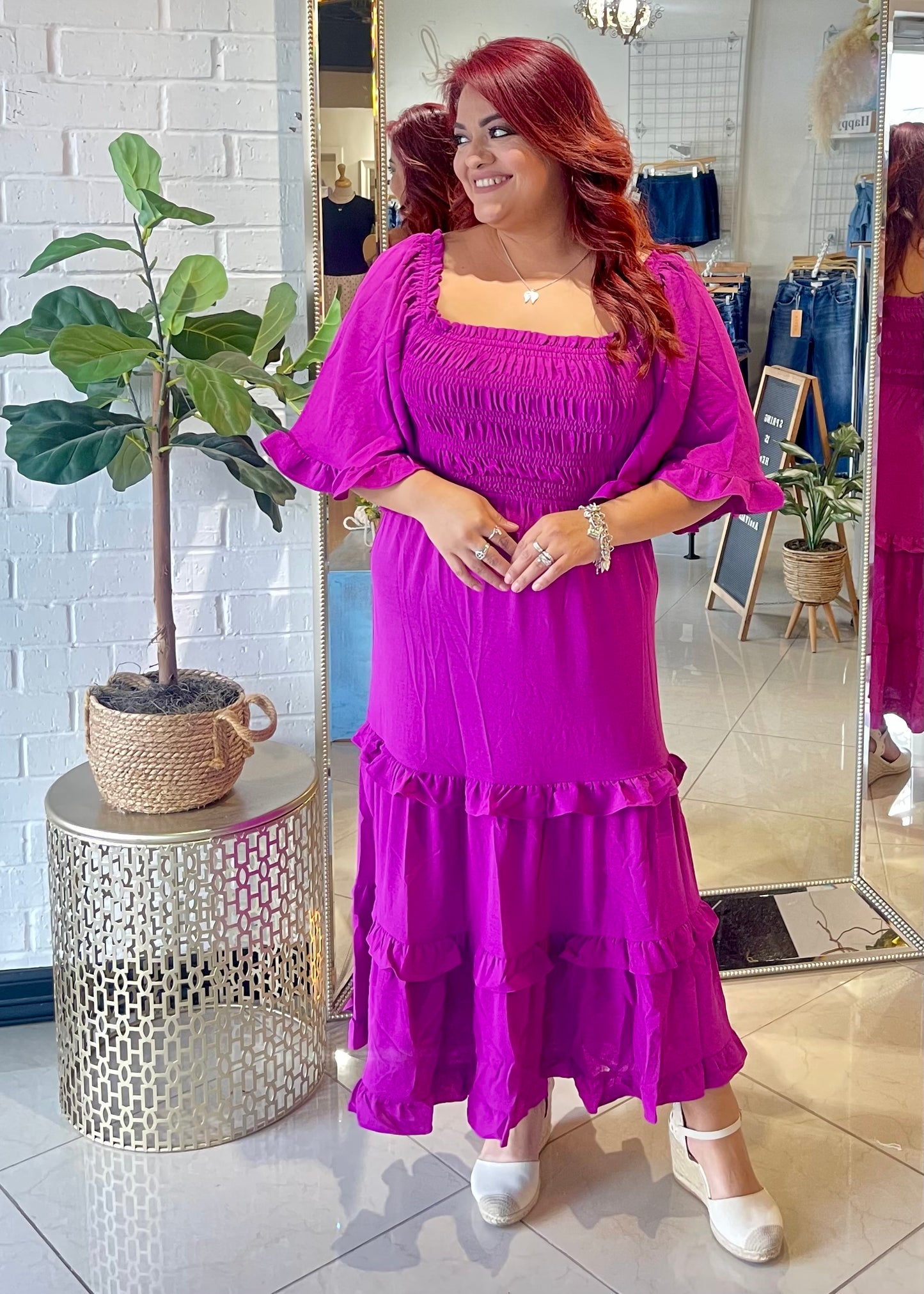 Always A Favorite Midi Dress - Violet