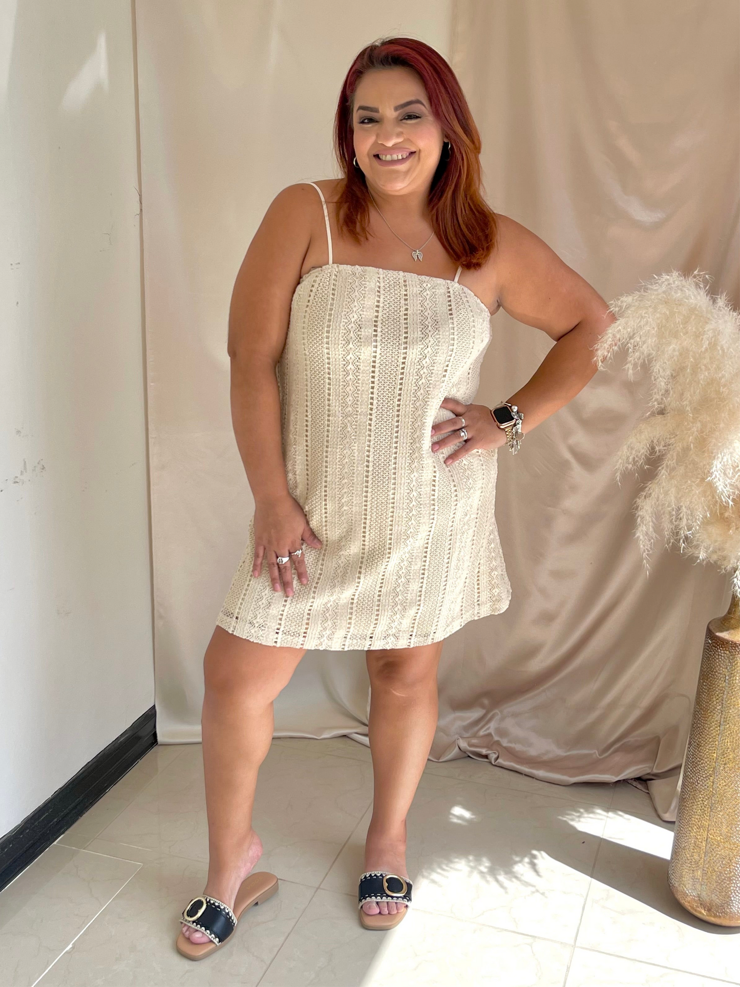 Castaway Island Babe Dress - Cream