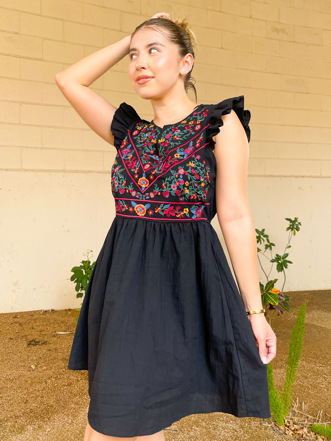 Paradise Found Embroidered Dress