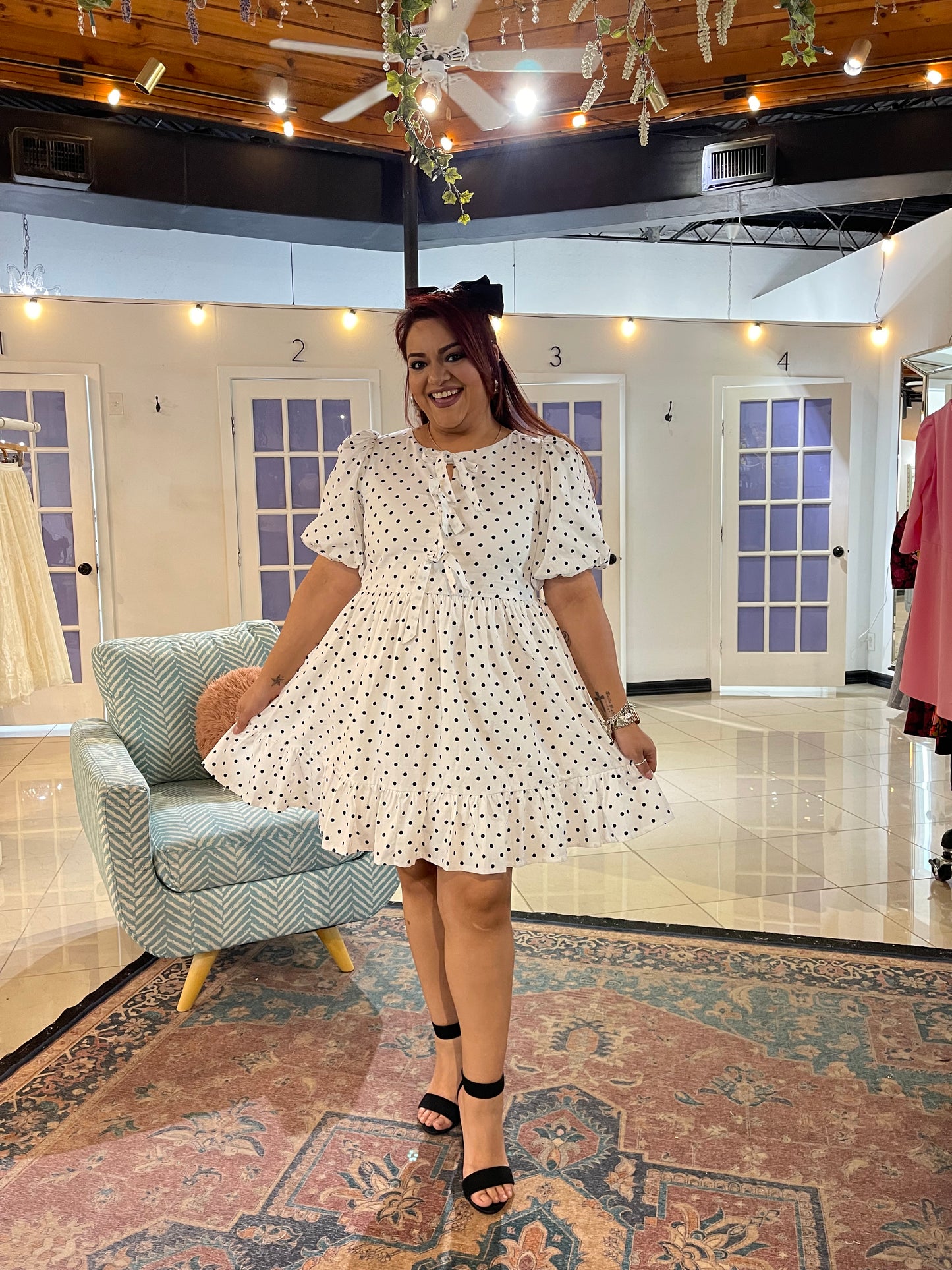 My Shayla Polka Dot Mini Dress