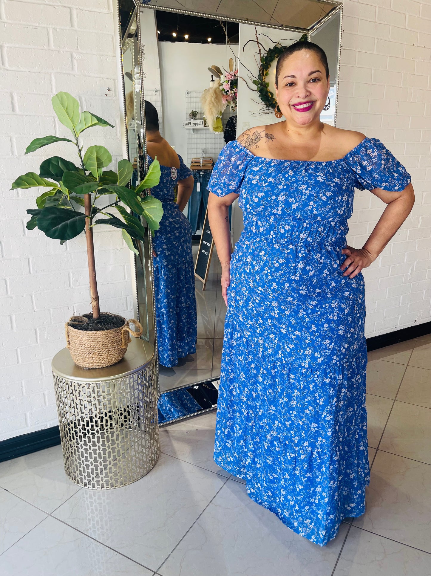 In Full Bloom Chiffon Maxi