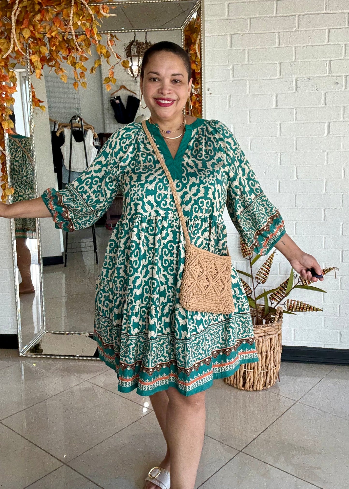 Emerald Eclipse Mini Dress