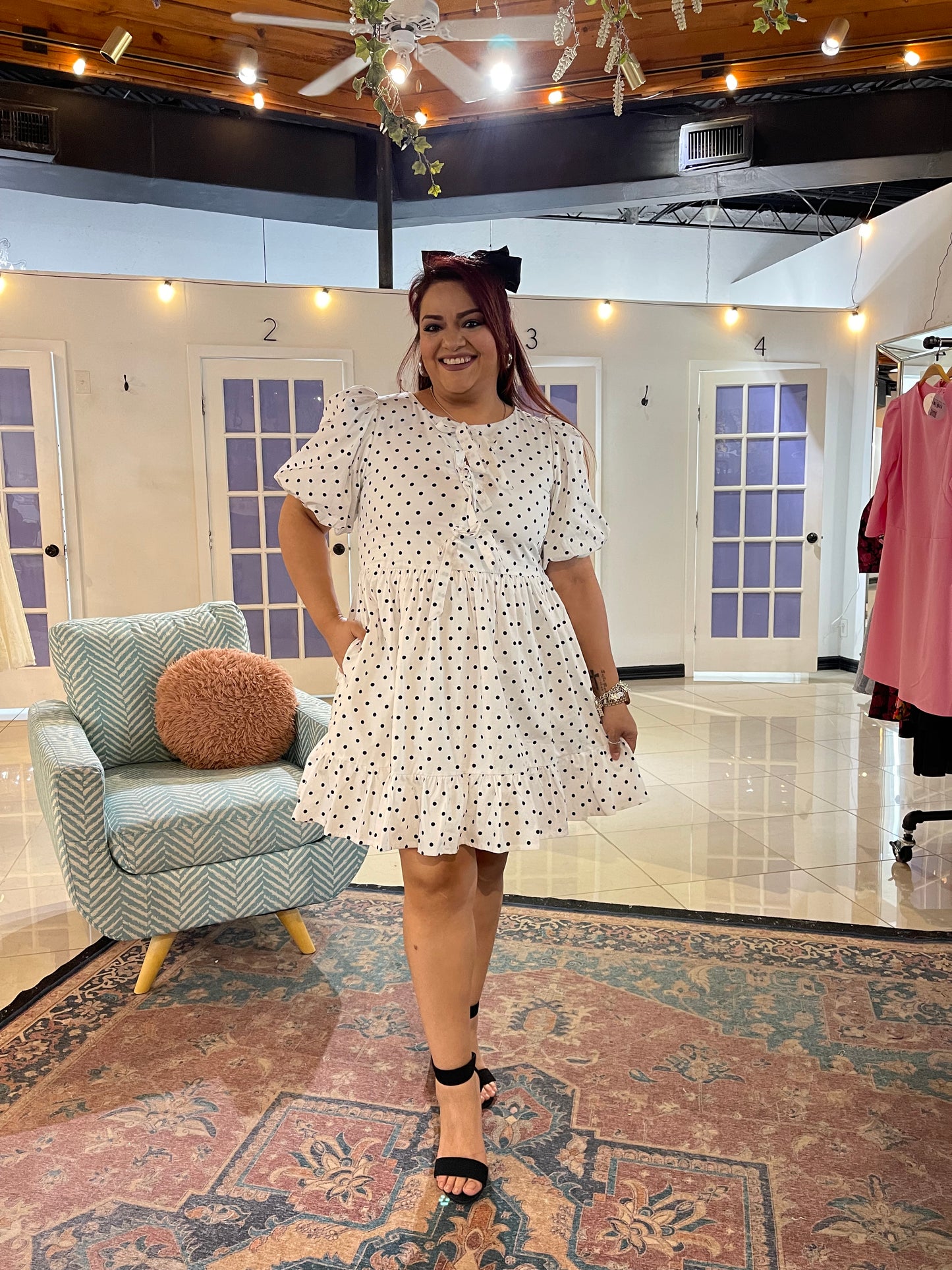 My Shayla Polka Dot Mini Dress