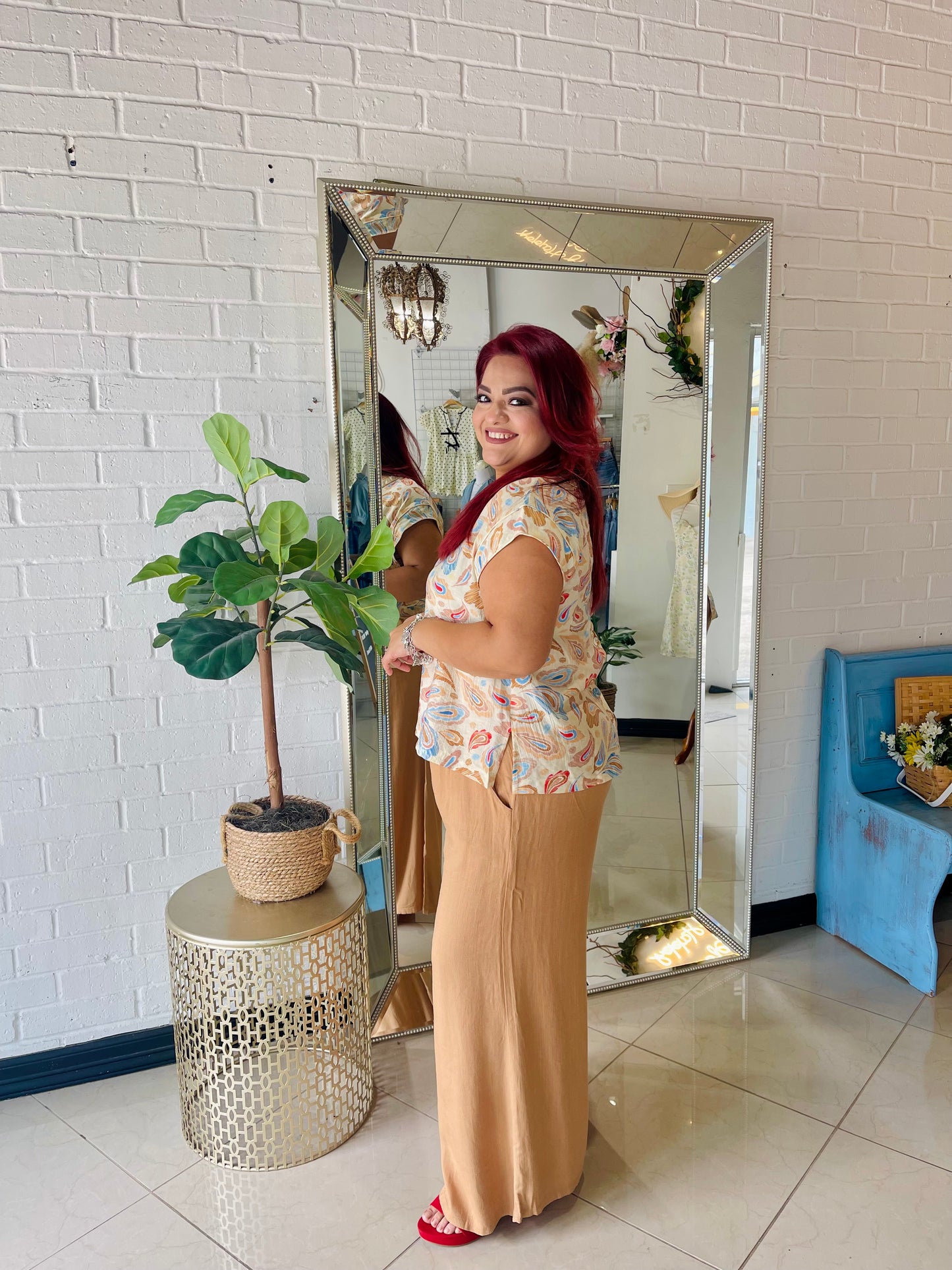 My Pretty Paisley Print Blouse