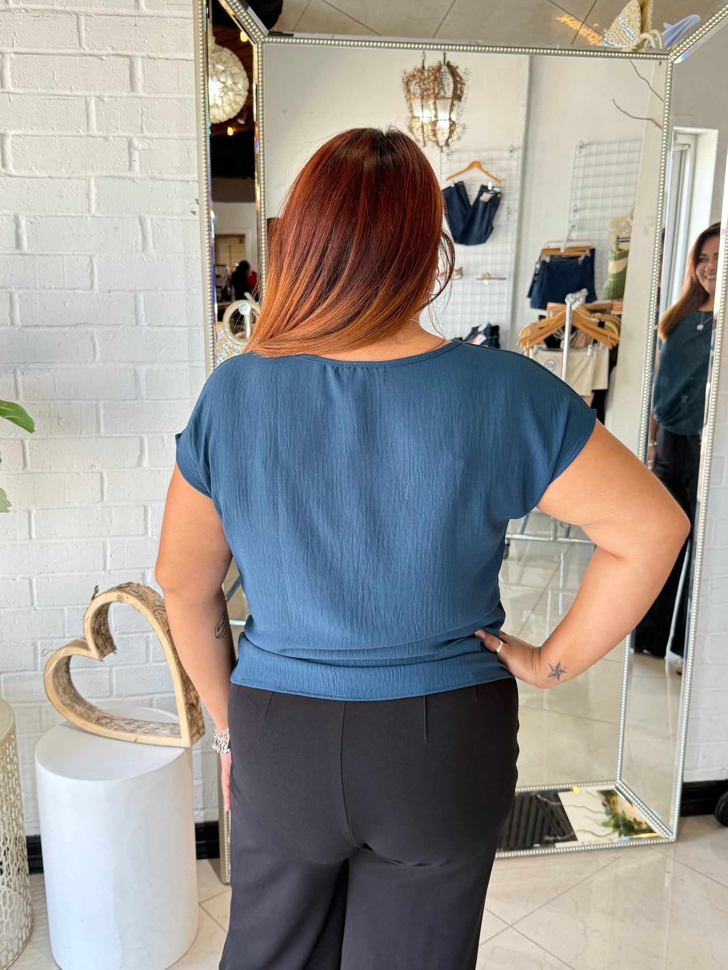 Chill With Me Blouse- Teal