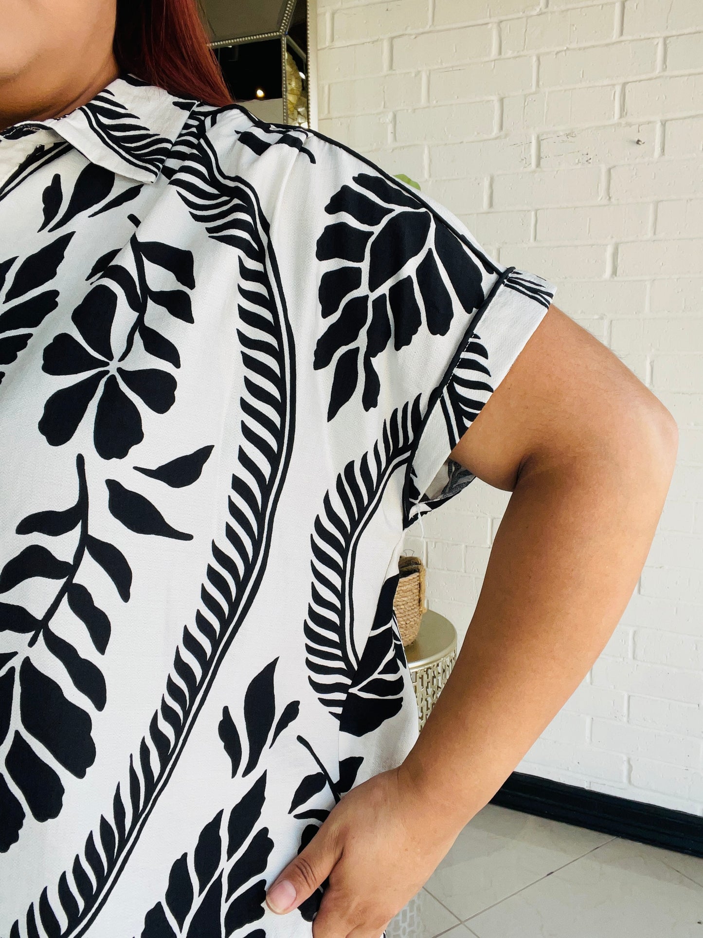 Lauraly Short Sleeve Blouse - White
