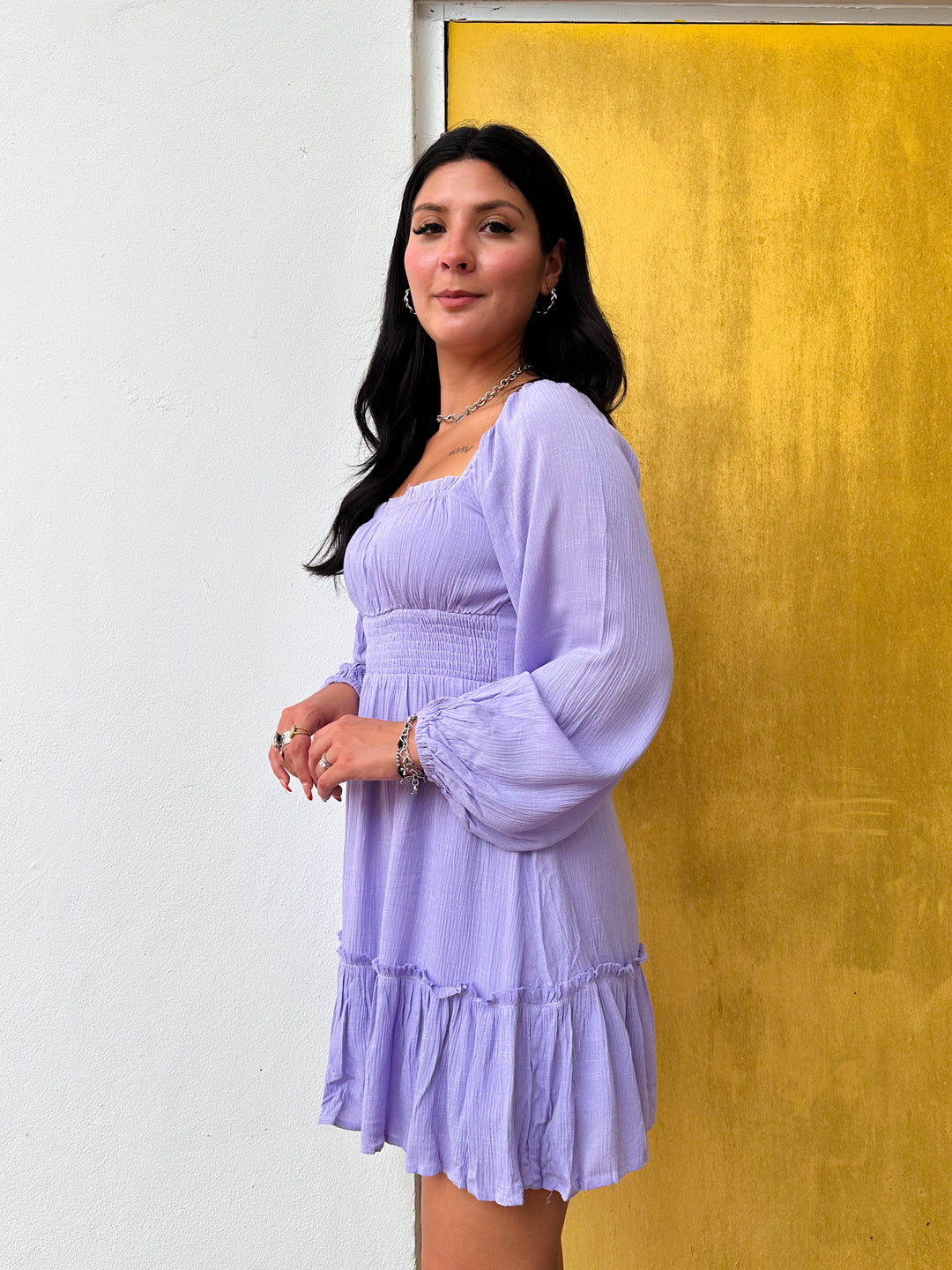 The Adriana Cinched-Waist Mini Dress