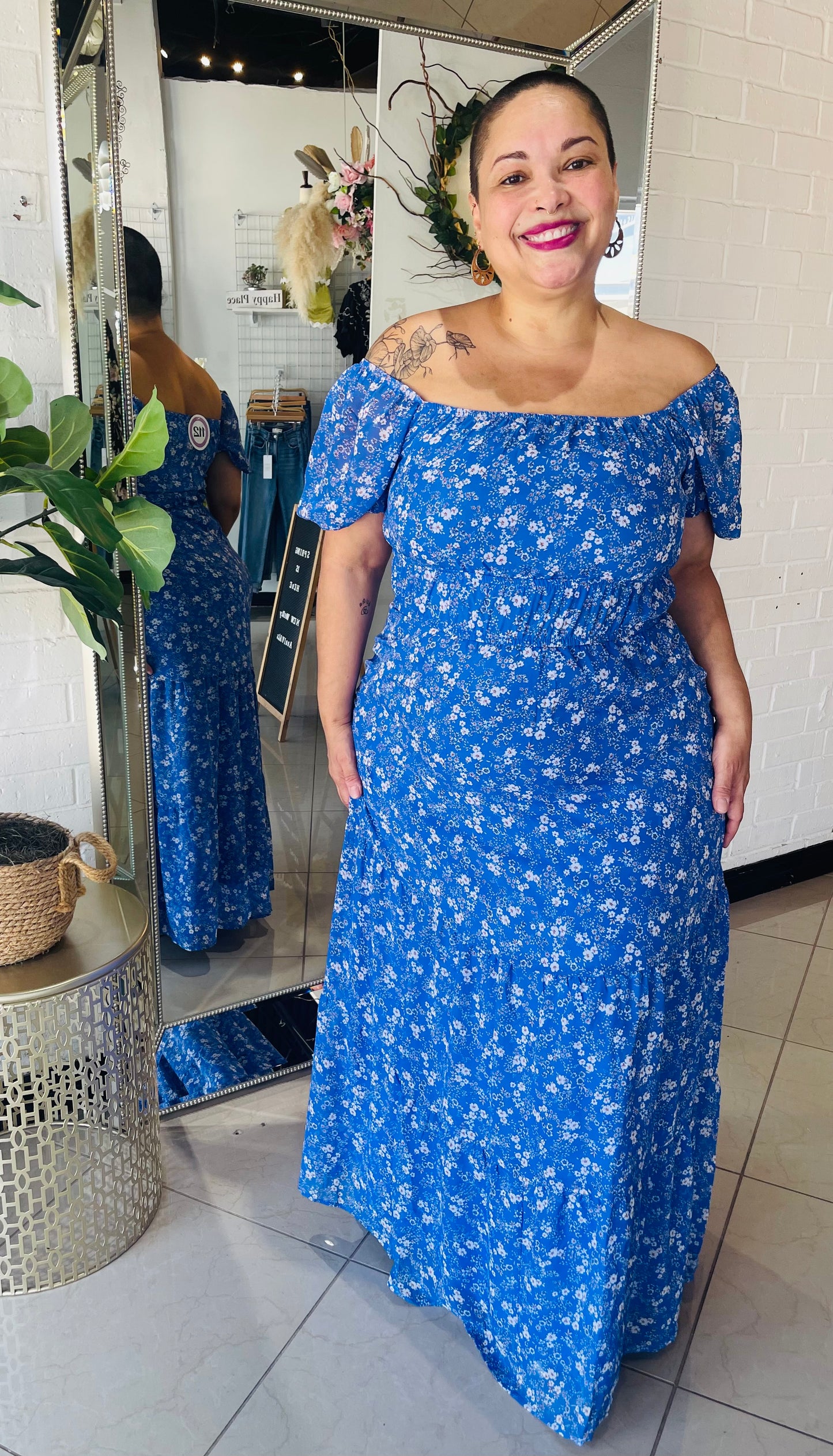 In Full Bloom Chiffon Maxi