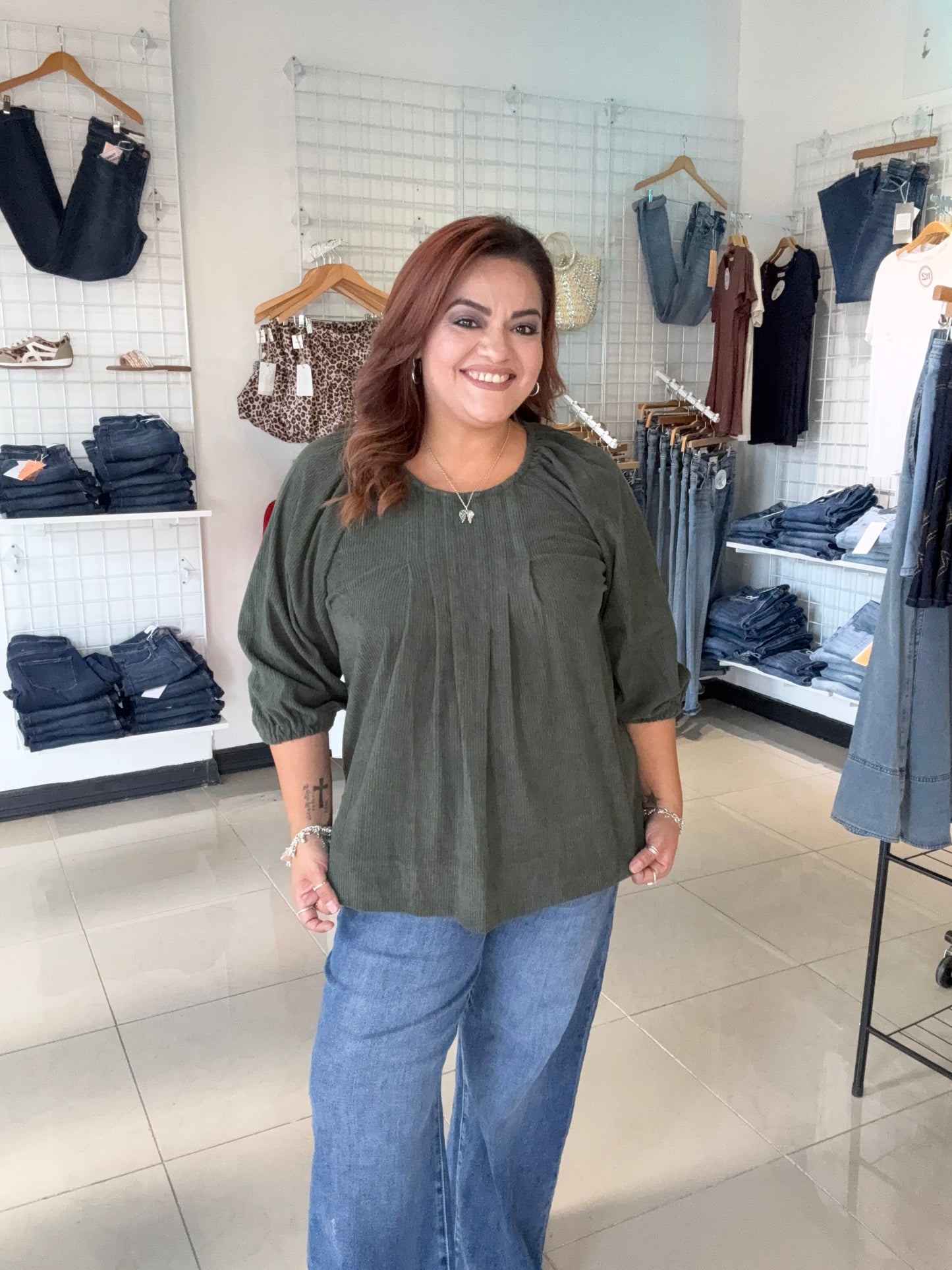 Madeline Corduroy Blouse