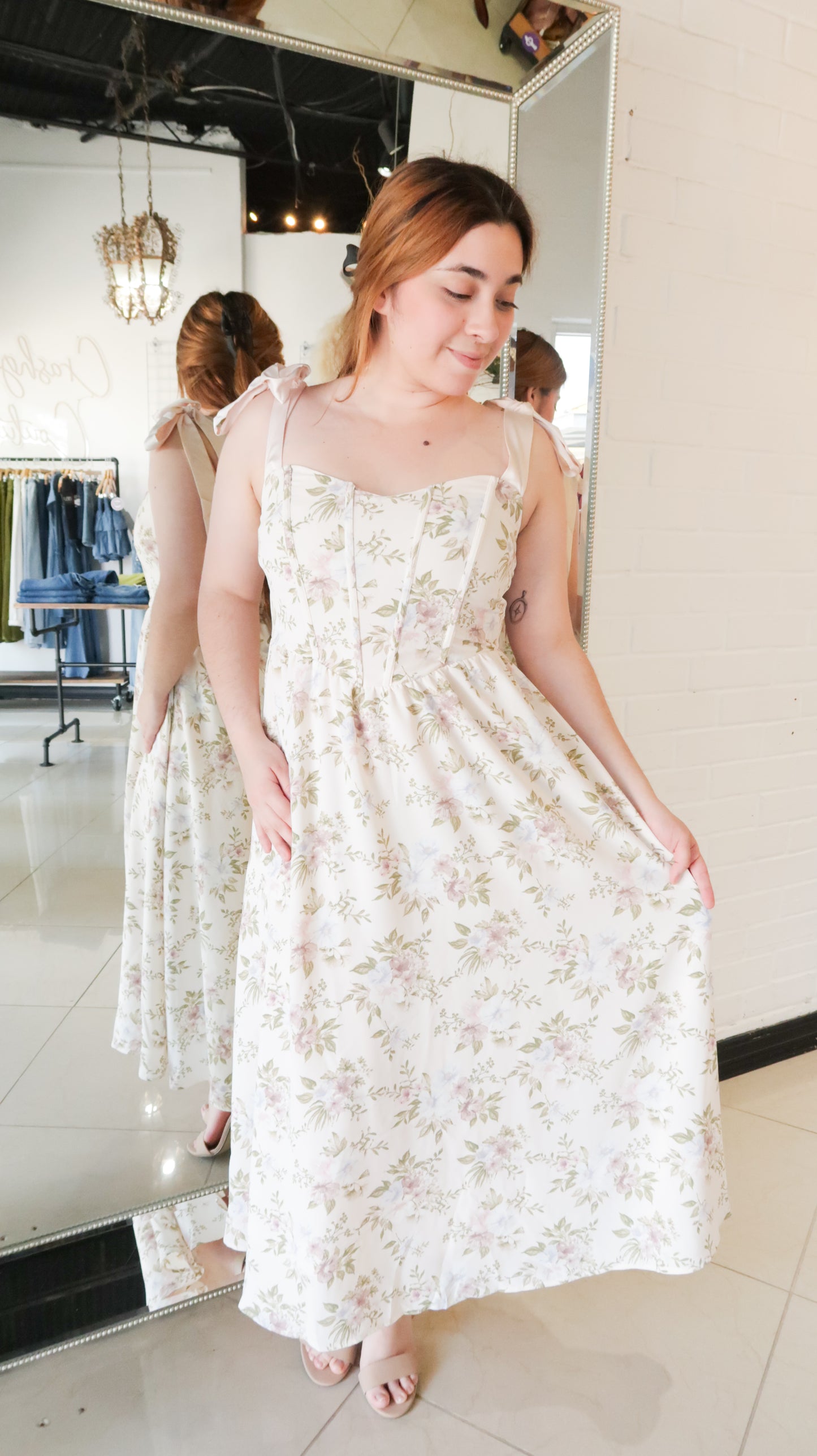 My Mia Floral Corset Midi