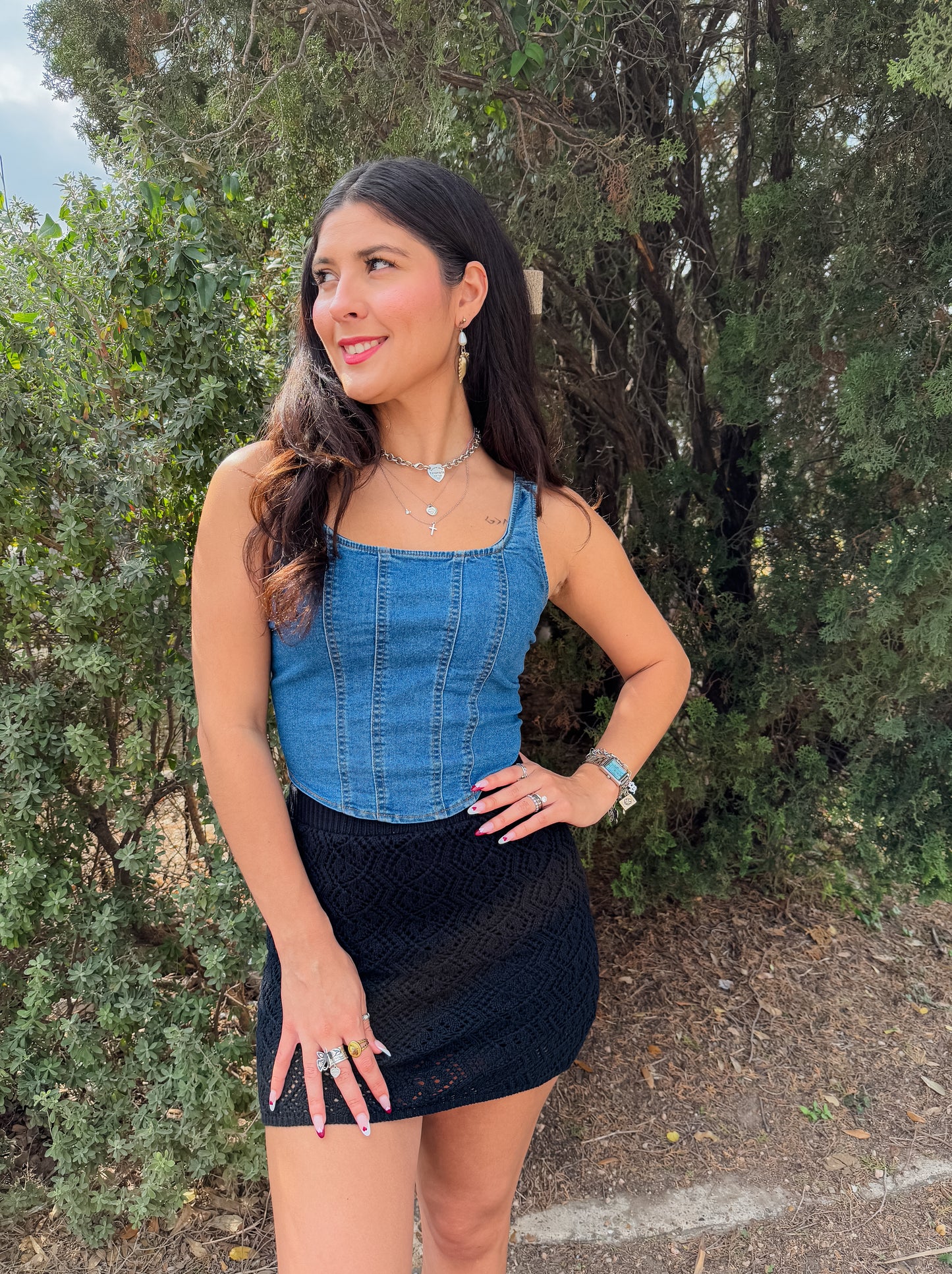 Emily Crochet Mini Skirt