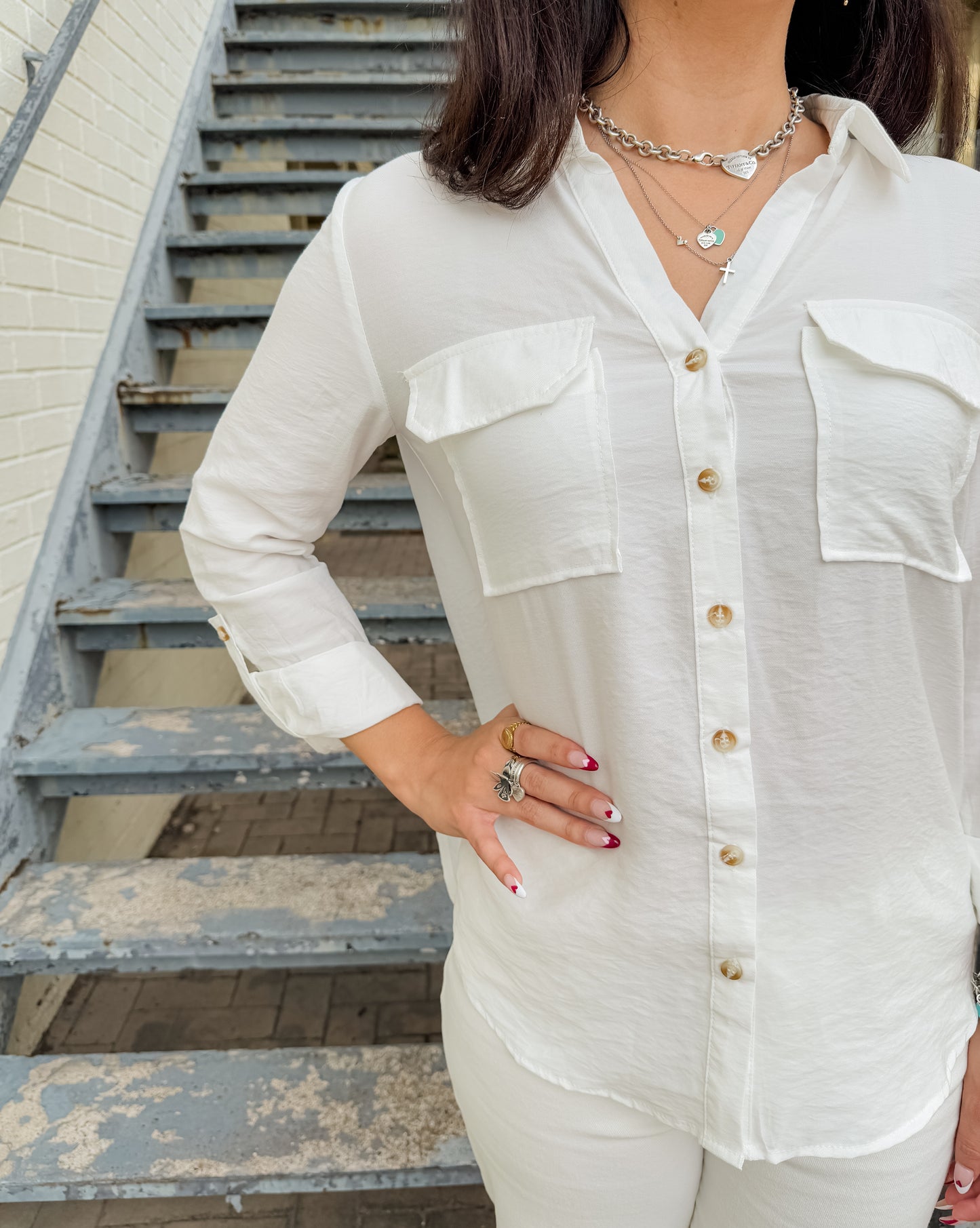 Your Basic Essentials Button-Up Blouse