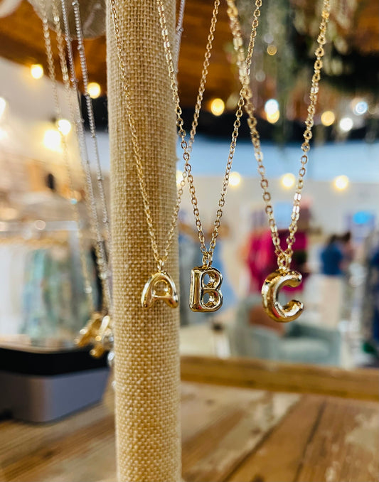 Mini Initial Letter Necklaces