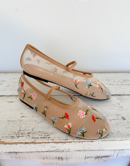 Delicate Flower Flats