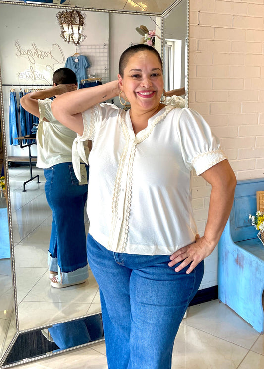 Classy Not Trashy Ric Rac Blouse