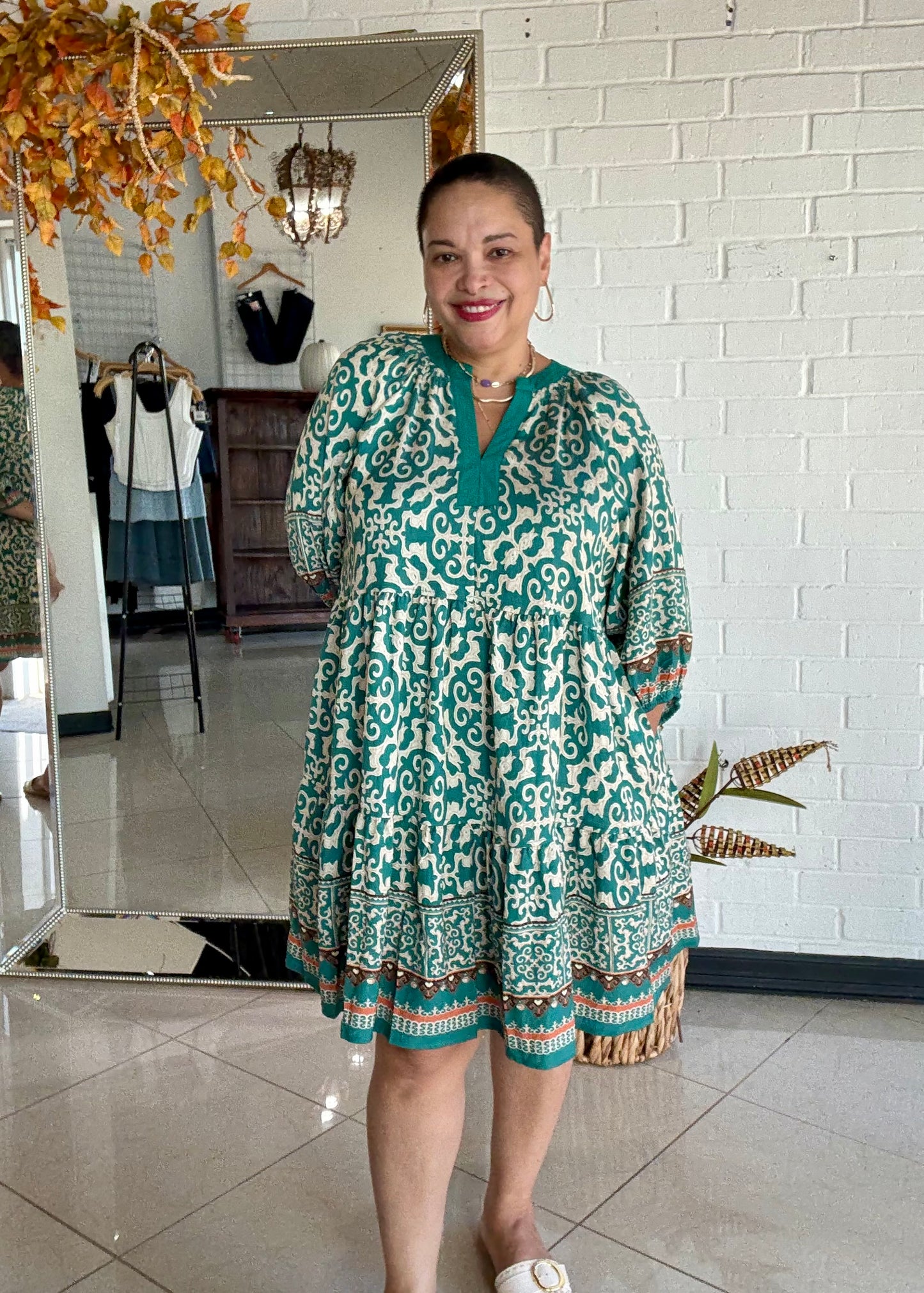 Emerald Eclipse Mini Dress