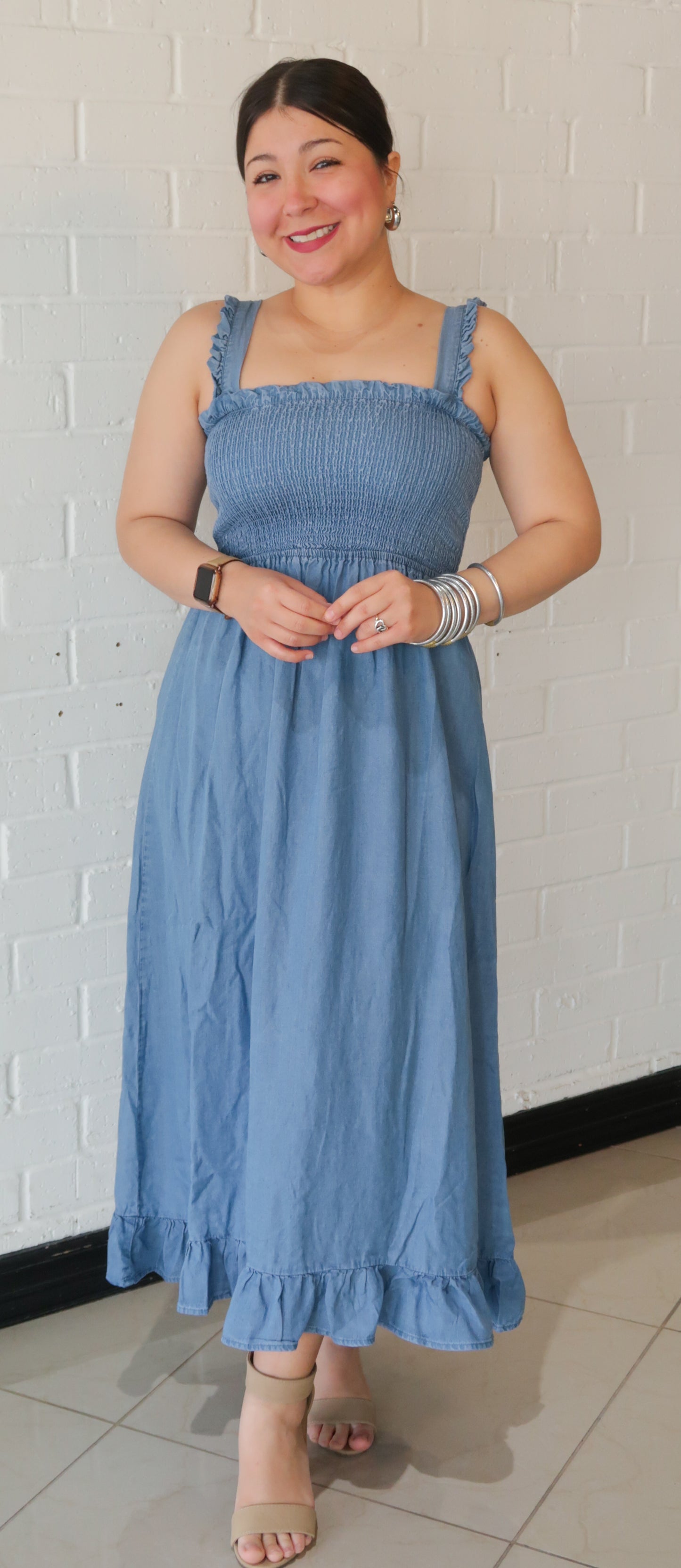 Bethany Smocked Maxi Dress