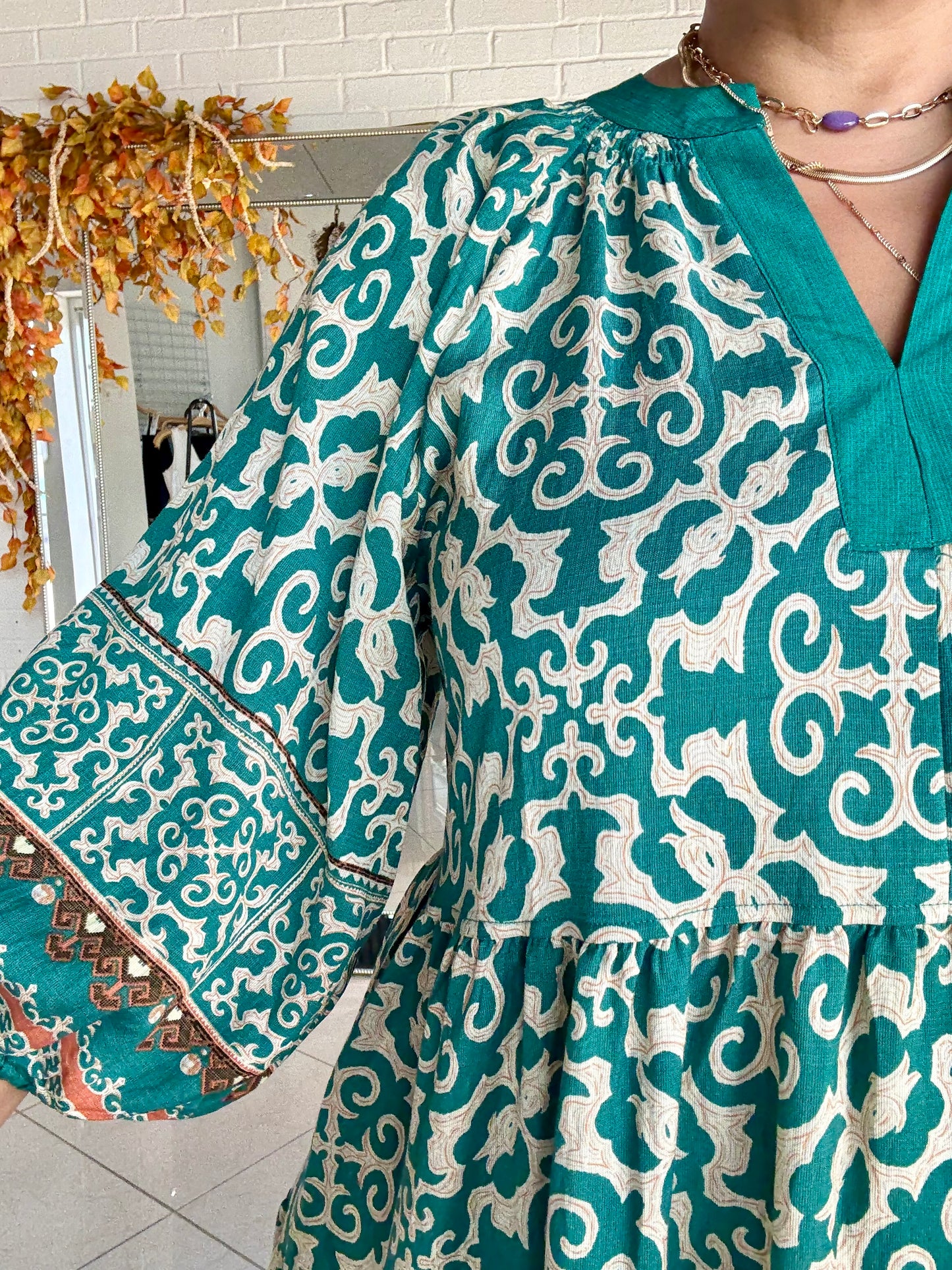 Emerald Eclipse Mini Dress