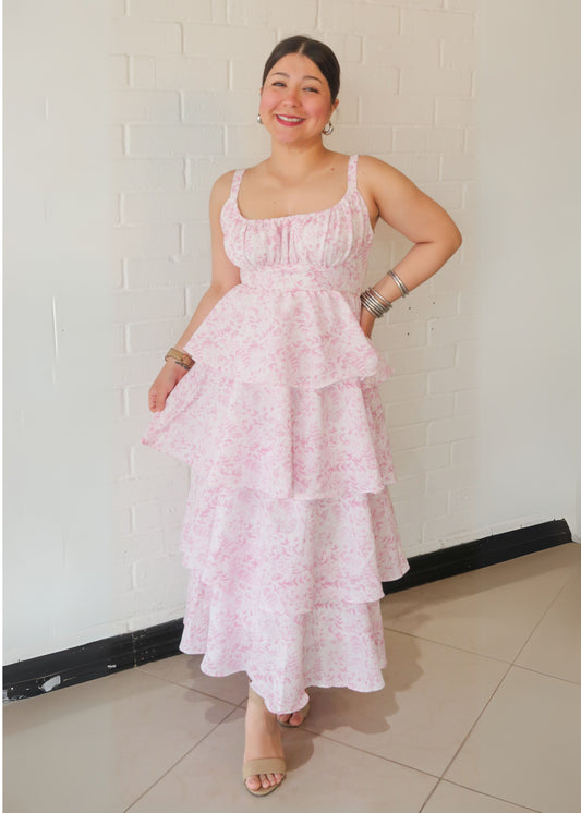 Sierra Floral Tiered Maxi