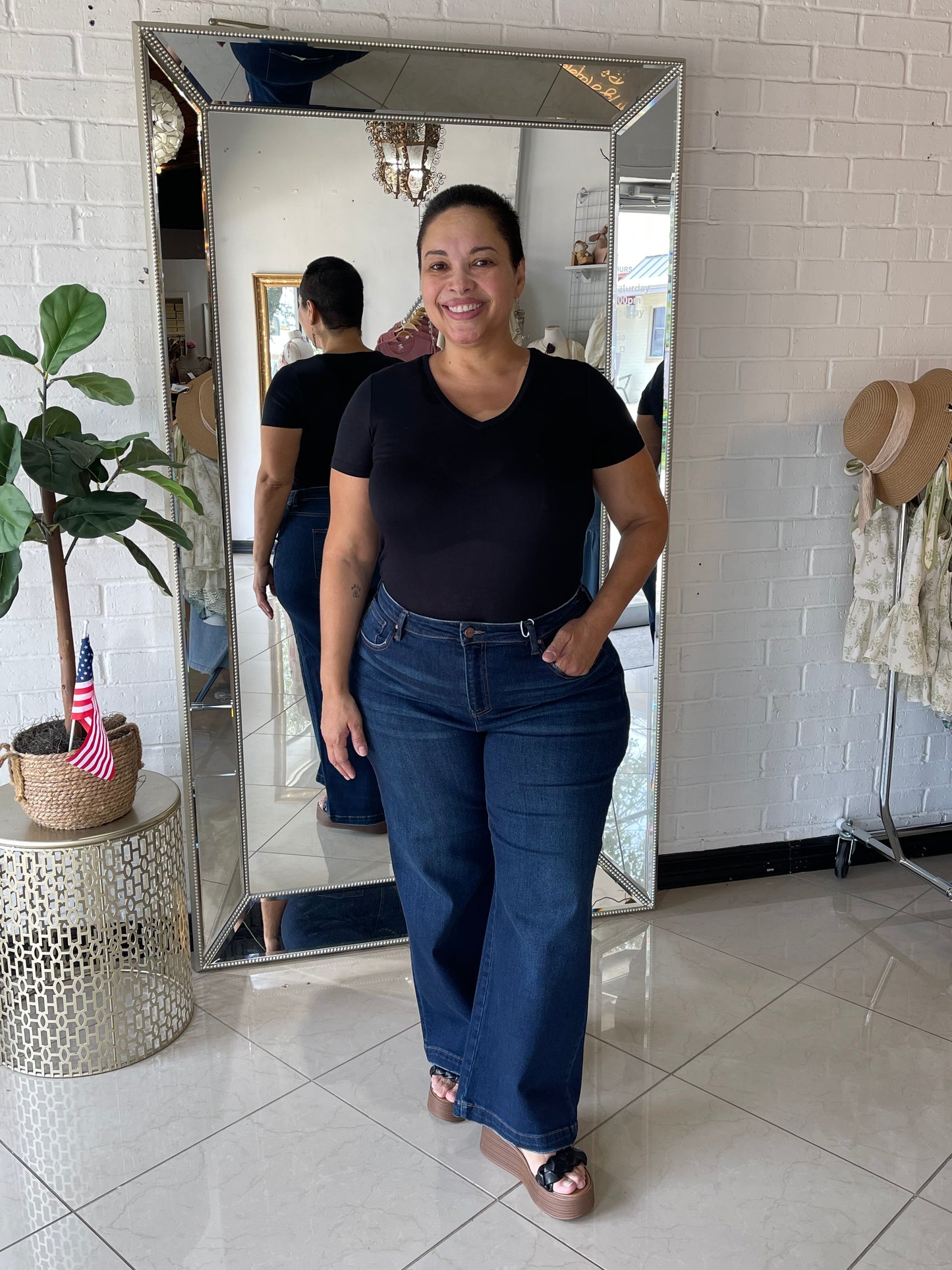 Selena Tummy Control Denim - Dark Wash