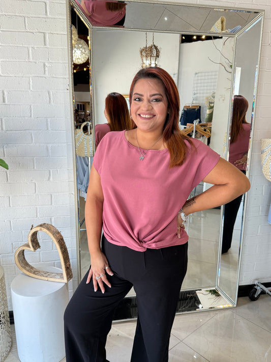 Chill With Me Blouse- Mulberry