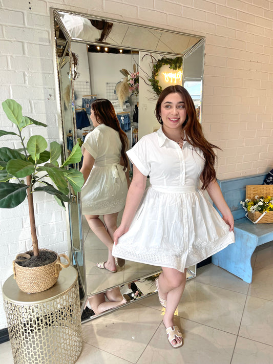 The Evelyn Button Down Dress