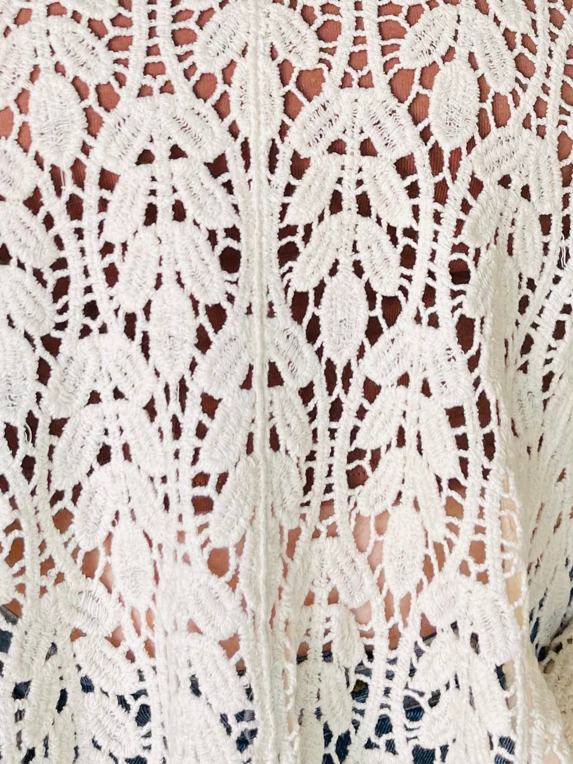 Ashley Ann Crochet Scalloped Top