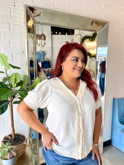 Classy Not Trashy Ric Rac Blouse