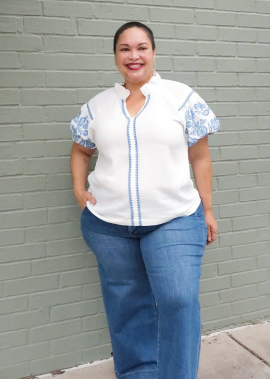 Day Dream Embroidered Top