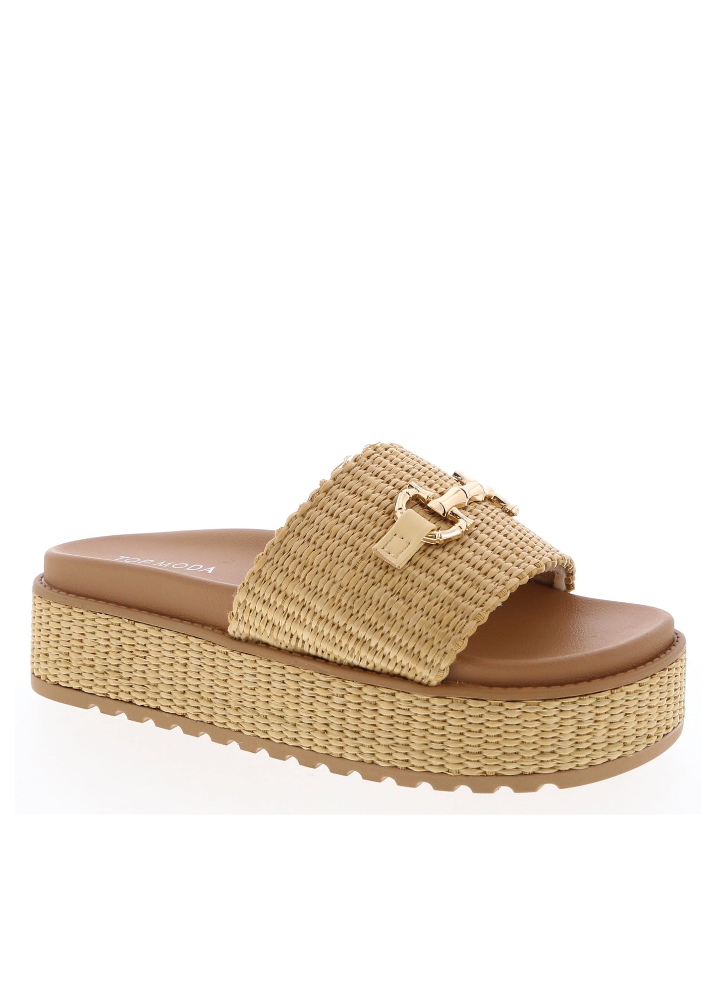 Boho Vibes Platform Slide Sandals