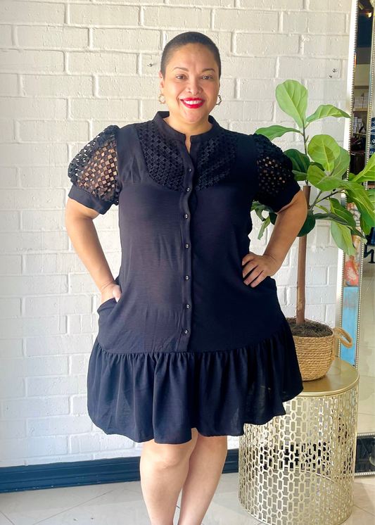 Spring Is That You Mini Dress- Black