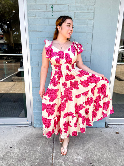 The Olivia Floral Midi Dress