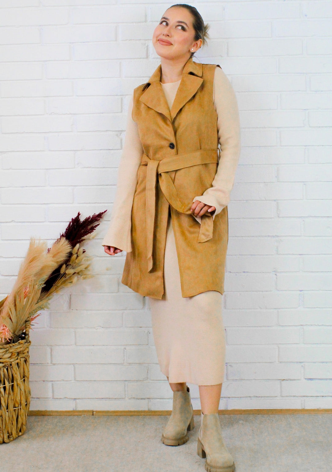 Everything Has Changed Vest  - Camel