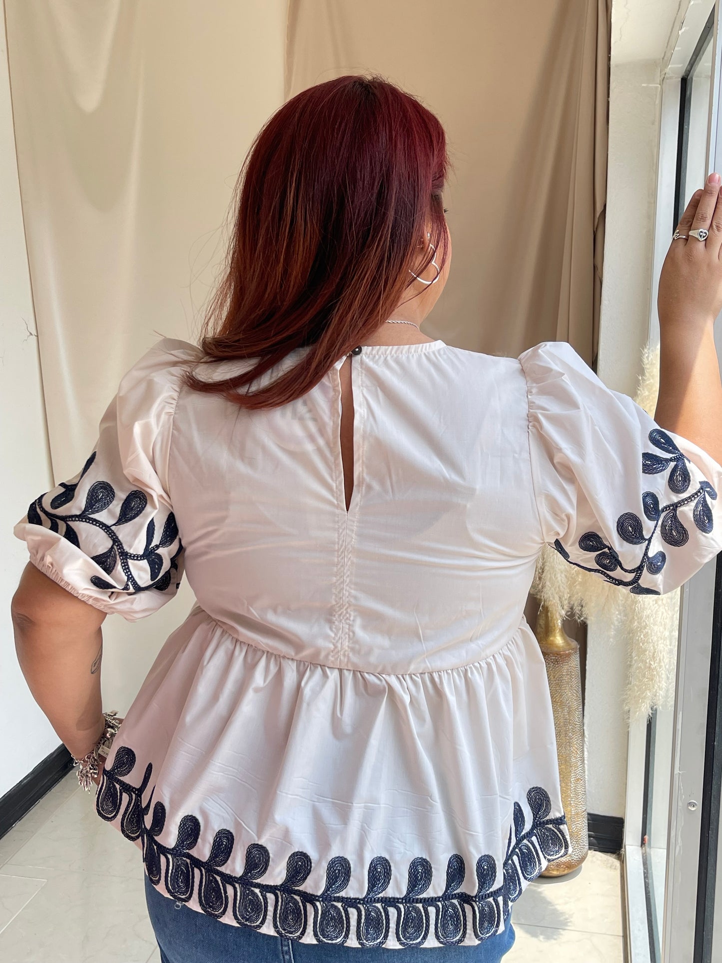 The Betsy Blouse - Taupe