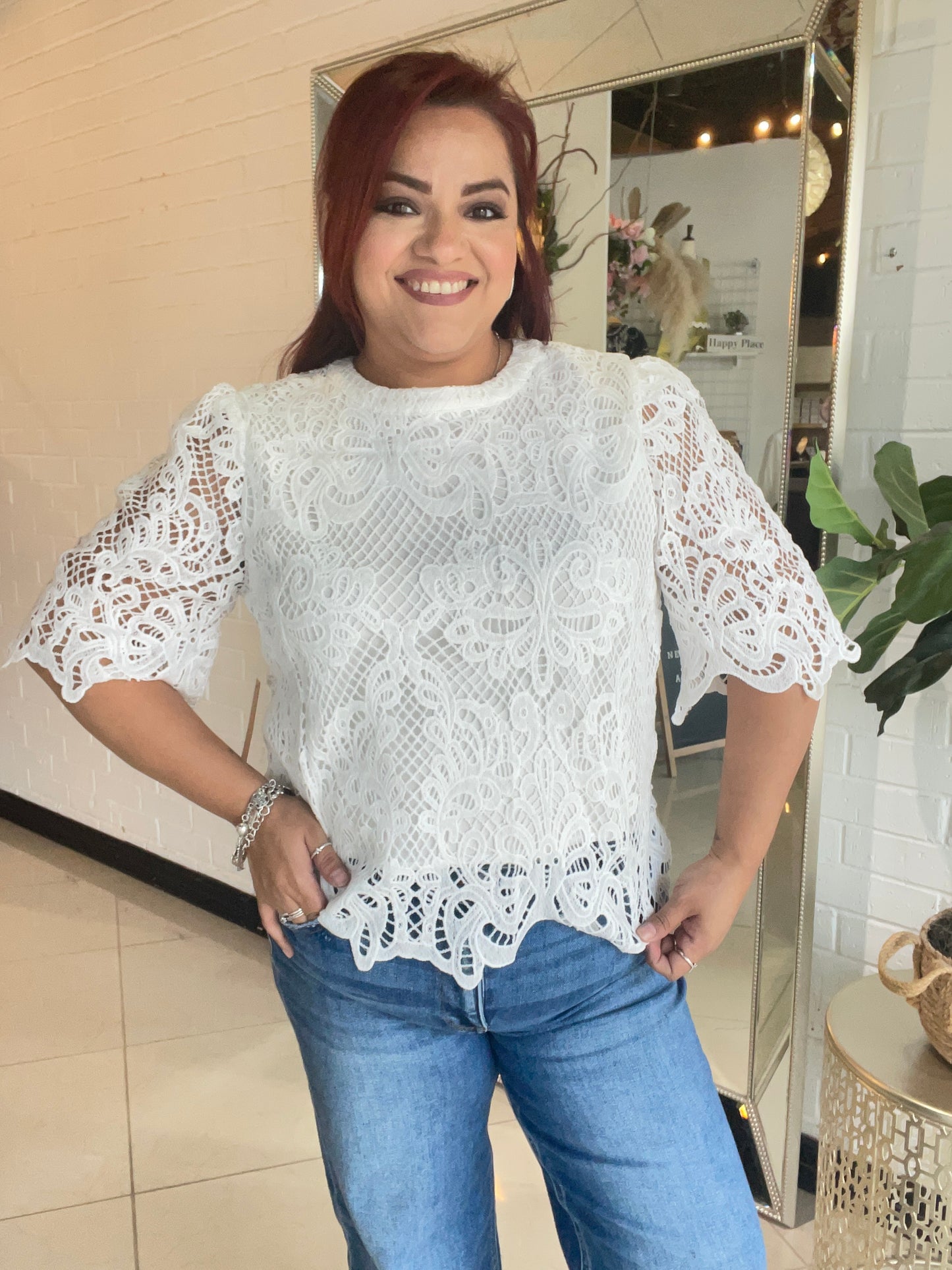 Elegance in Lace Form Blouse