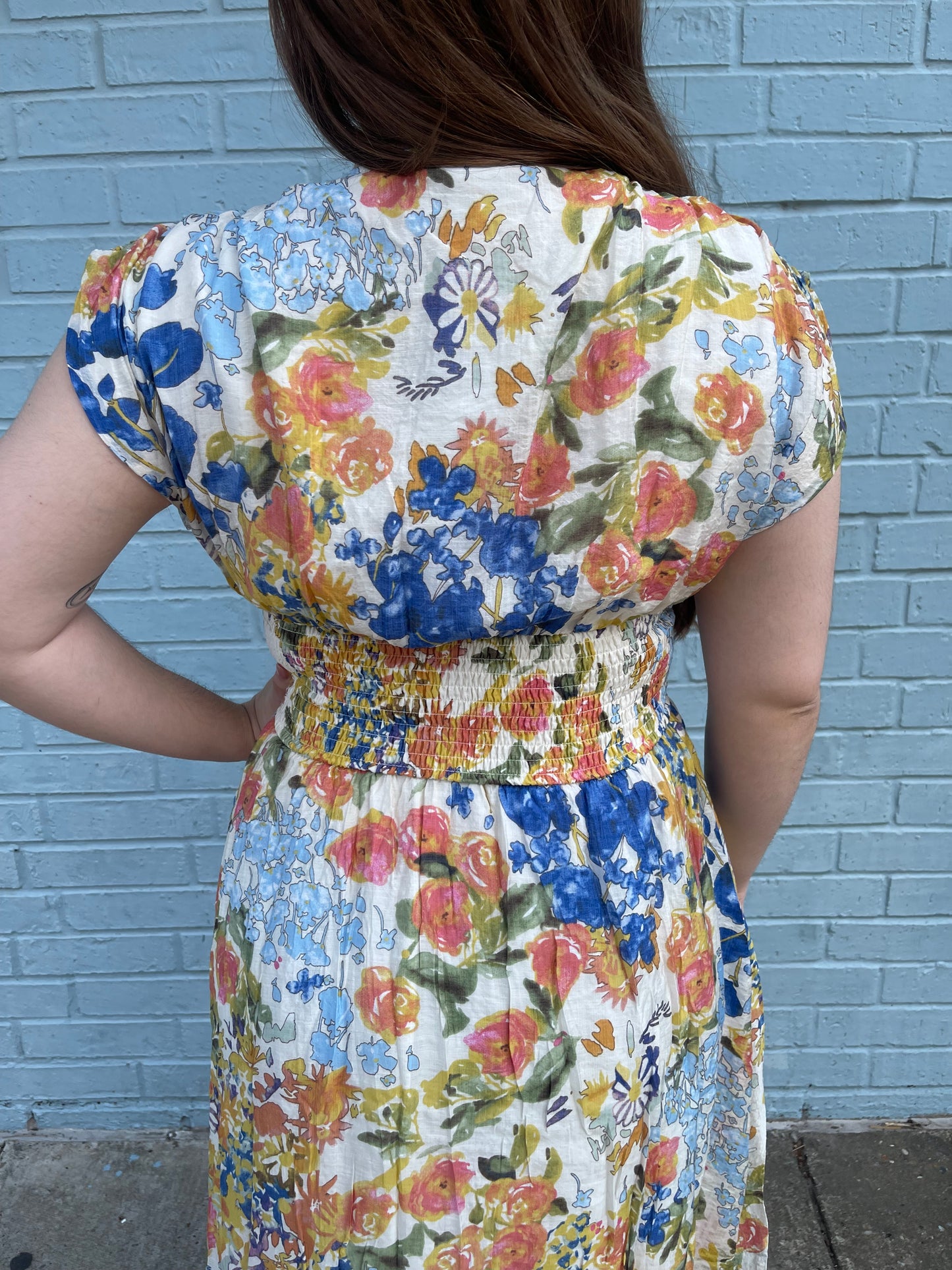 Pretty Blooms Midi Dress