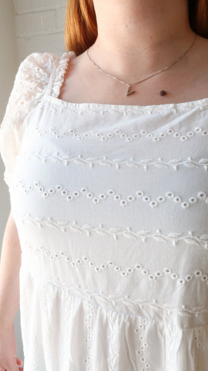 Sofia Eyelet Midi Dress
