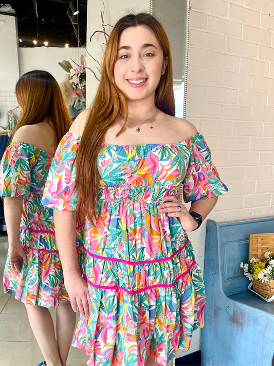 Heart Full Of Colors Mini Dress