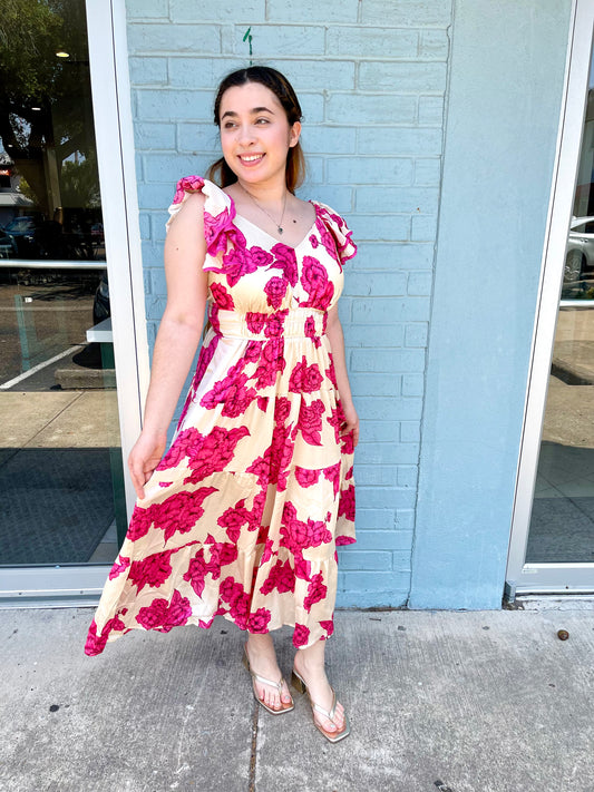 The Olivia Floral Midi Dress