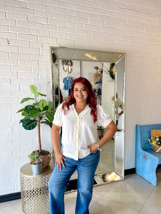 Classy Not Trashy Ric Rac Blouse
