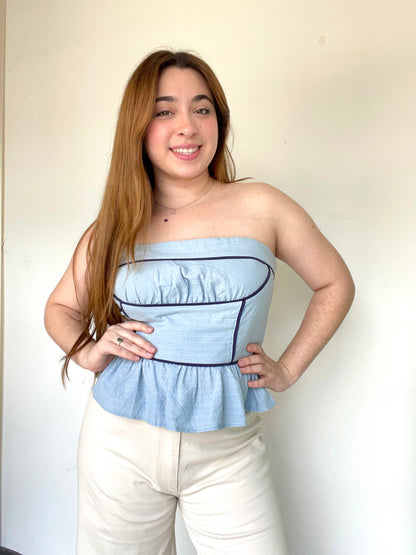 Bluebonnet Babe Strapless Top